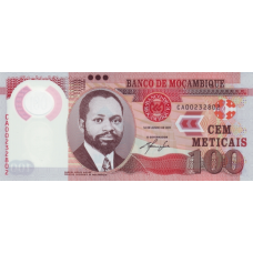 P151a Mozambique - 100 Meticals Year 2011 (Polymer)
